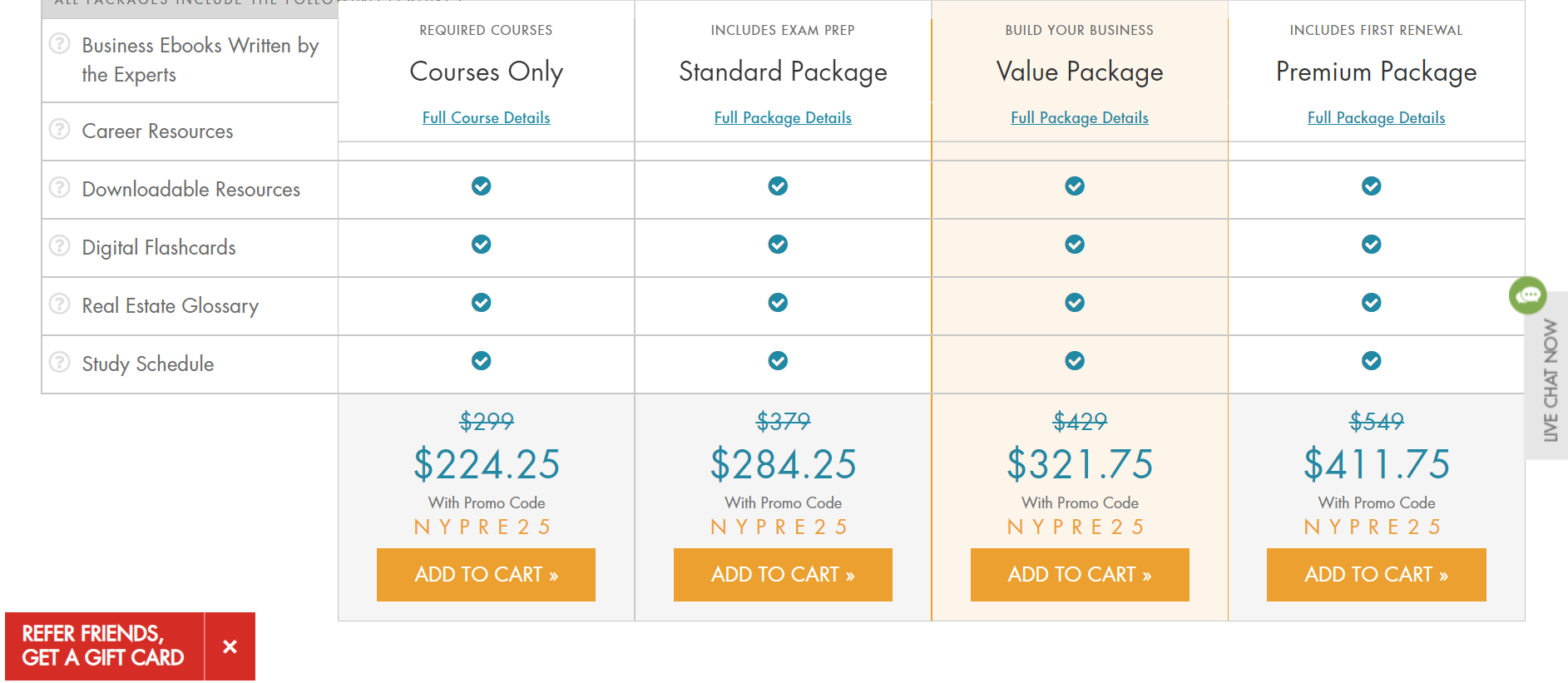 The cost for the New York Real estate pre-license course on Leapedu.com.