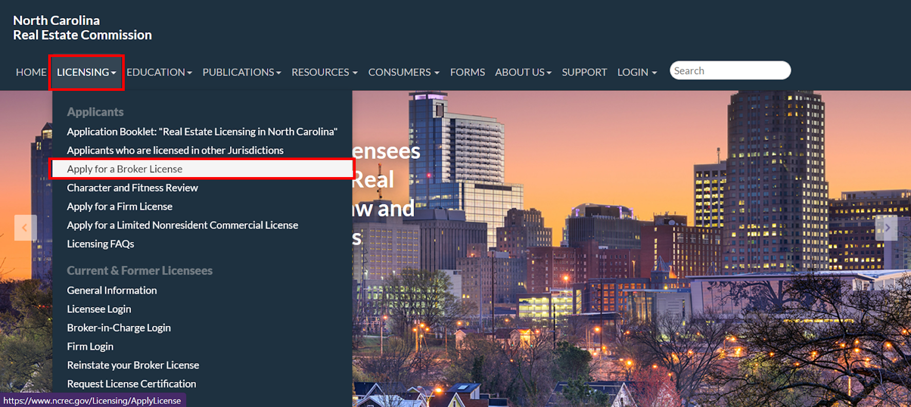 How To apply for a Real Estate License in North Carolina
