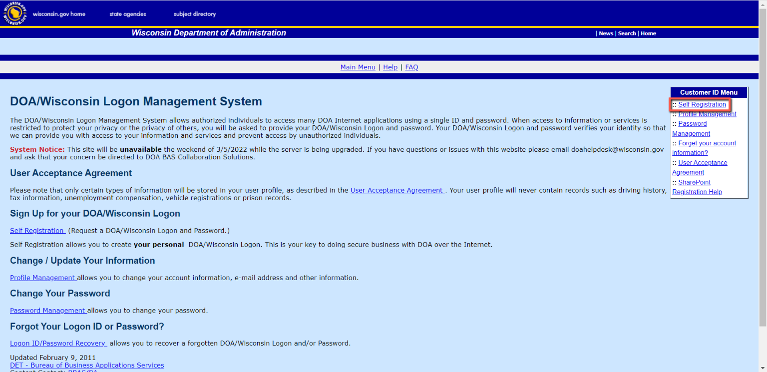 Registering on the Wisconsin Online Licensure Application System.